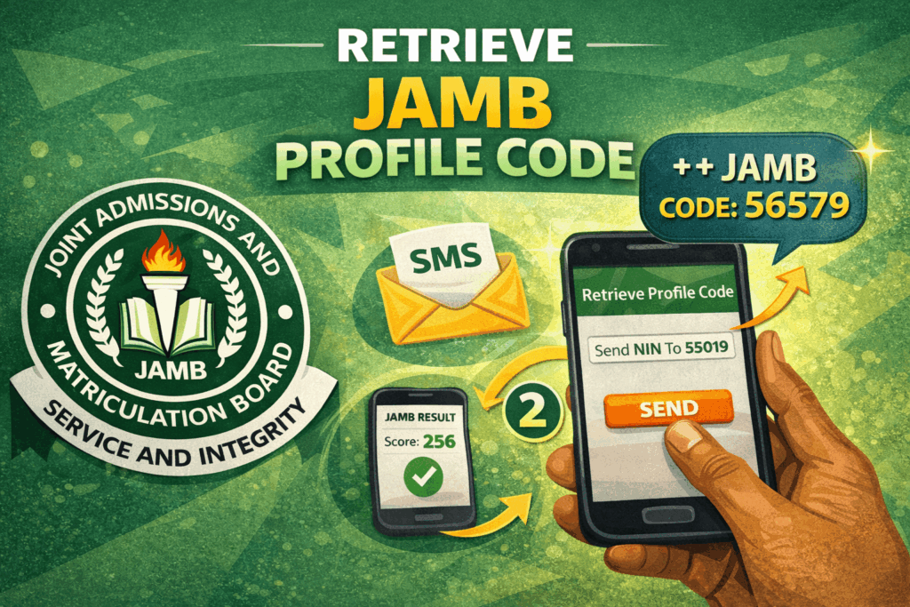 Retrieve JAMB Profile Code